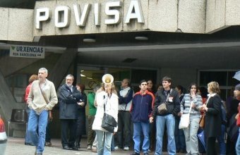 Protesta do persoal en Povisa (Foto : CIG)